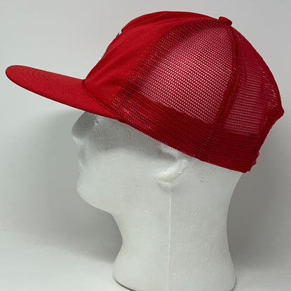 Vintage 80s St Louis Cardinals Trucker Hat Baseball Cap Amoco Oil Snapback Red