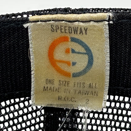 Vintage 80s Charlie Daniels Band Trucker Hat Cap Powder Keg Mesh Snapback Black