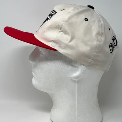 Vintage SPFC Sao Paulo FC Hat Baseball Cap Brazil Brasil Soccer Snapback White