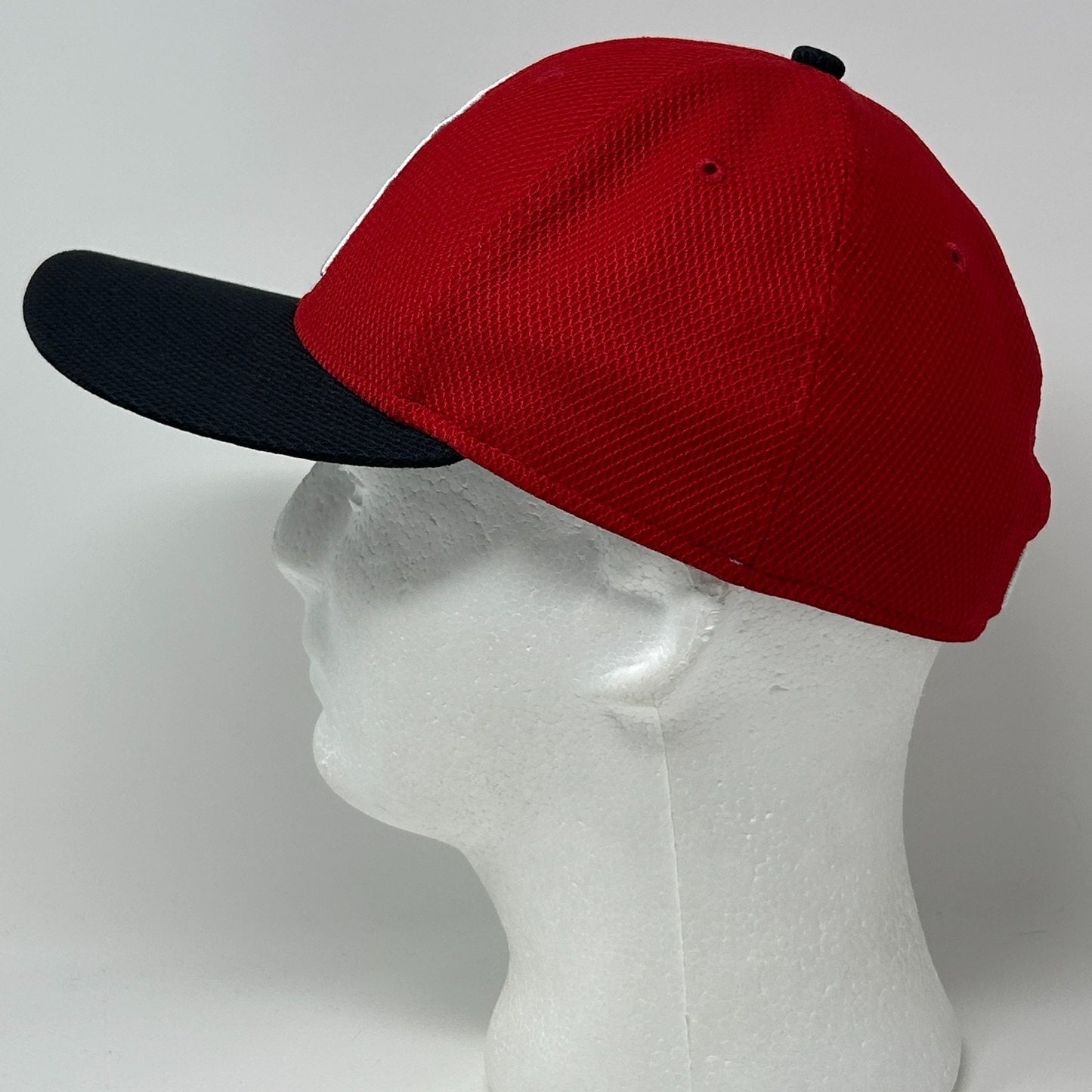 Los Angeles LA Angels Hat Baseball Cap Batting Practice New Era Red Fitted 7 3/8