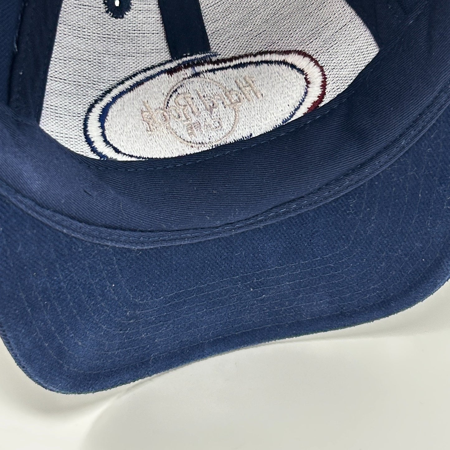 Vintage 90s Hard Rock Cafe Las Vegas Hat Baseball Cap 6 Panel Strapback Blue