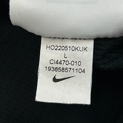 Las Vegas Raiders Polo Shirt Black NFL Short Sleeve Nike Dri Fit Mens L Large