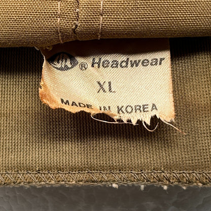 Vintage 80s Duck Hunting Hat Baseball Cap Ear Flap Hunter Brown XL X-Large