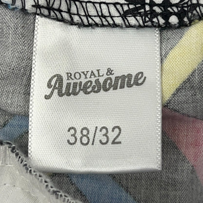 Royal and Awesome Par Tee Golf Pants Black Golfer Golfing Pockets Mens 38x30