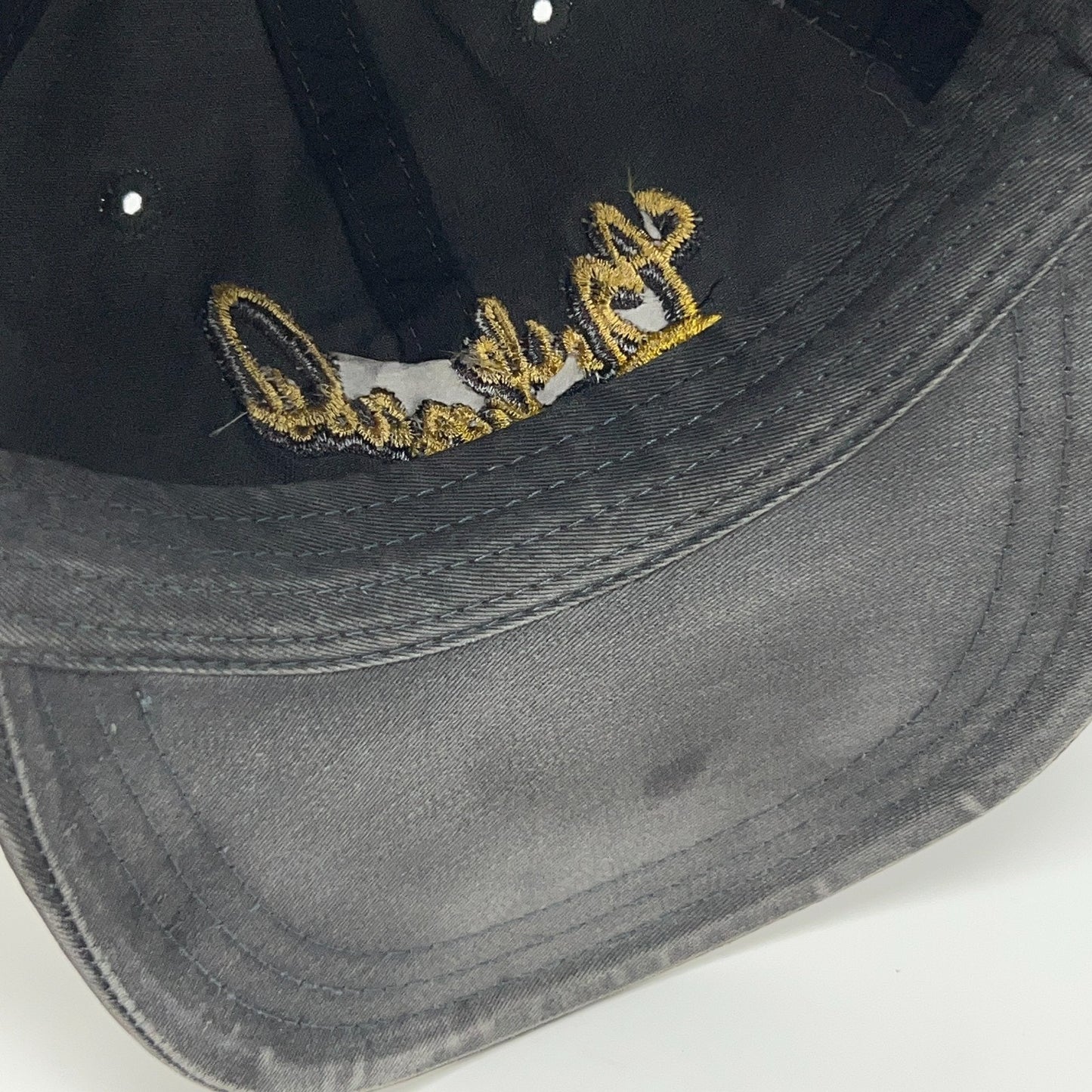 Vintage 90s Merle Haggard Dad Hat Baseball Cap Country Western Strapback Black