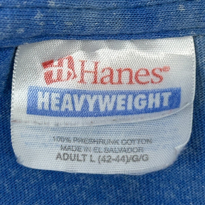 Vintage Y2Ks Polar Bears Alaska T Shirt Bleach Spotted Tie Dye Blue L Large