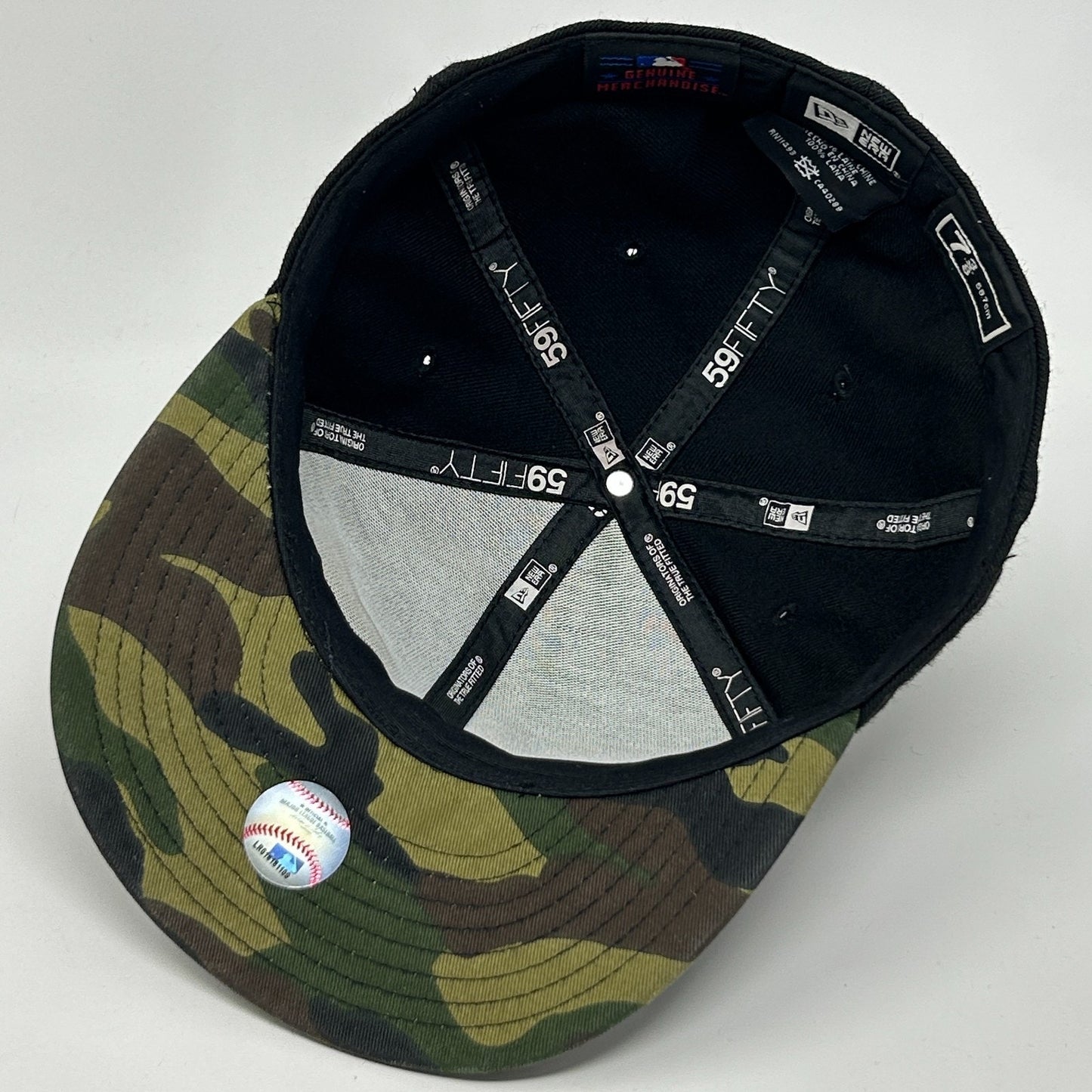 St Louis Cardinals Hat Baseball Cap Army Camouflage New Era Black Fitted 7 3/8 - Neon Vintage