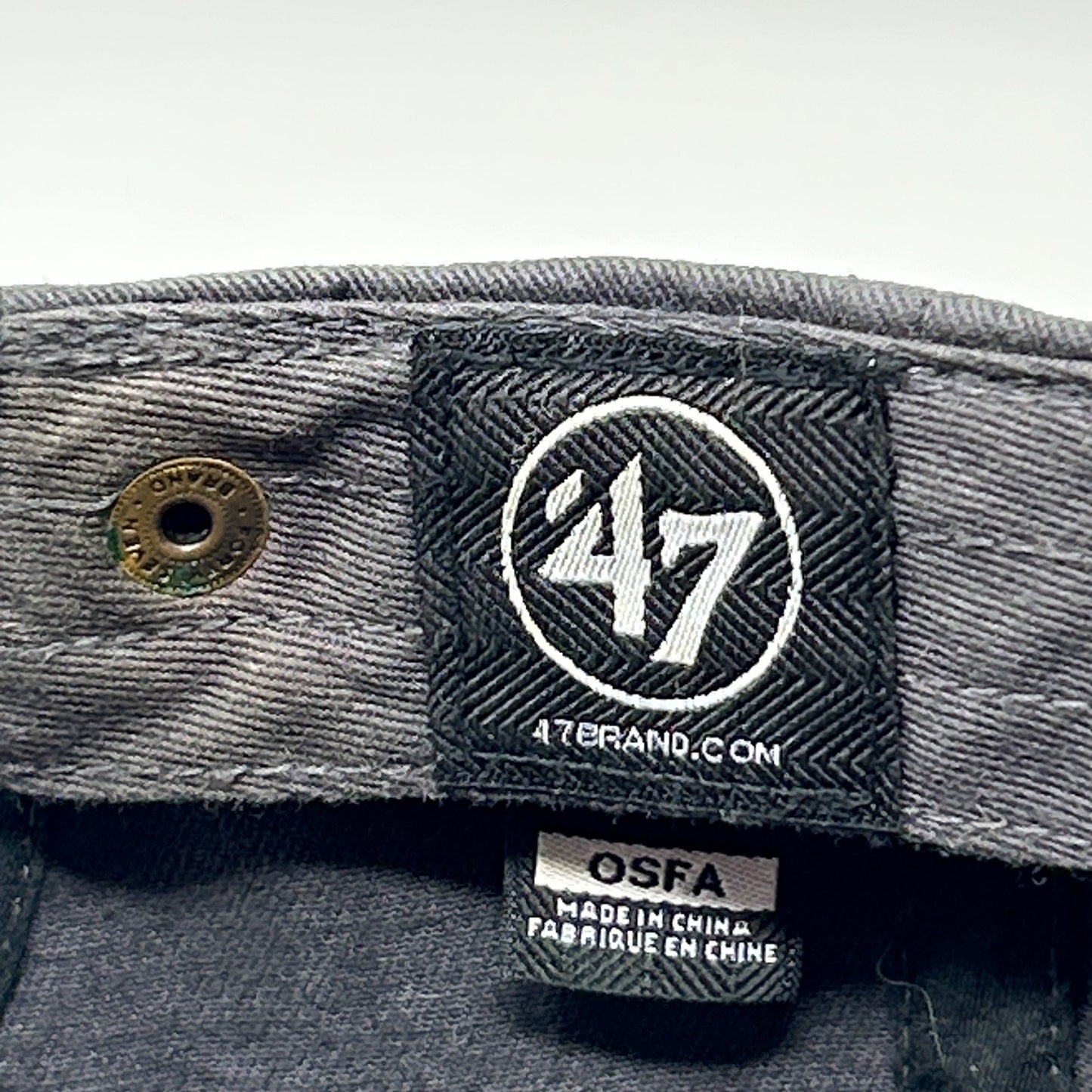 Las Vegas Golden Knights Dad Hat Baseball Cap NHL Hockey 47 Brand Strapback Gray - Neon Vintage