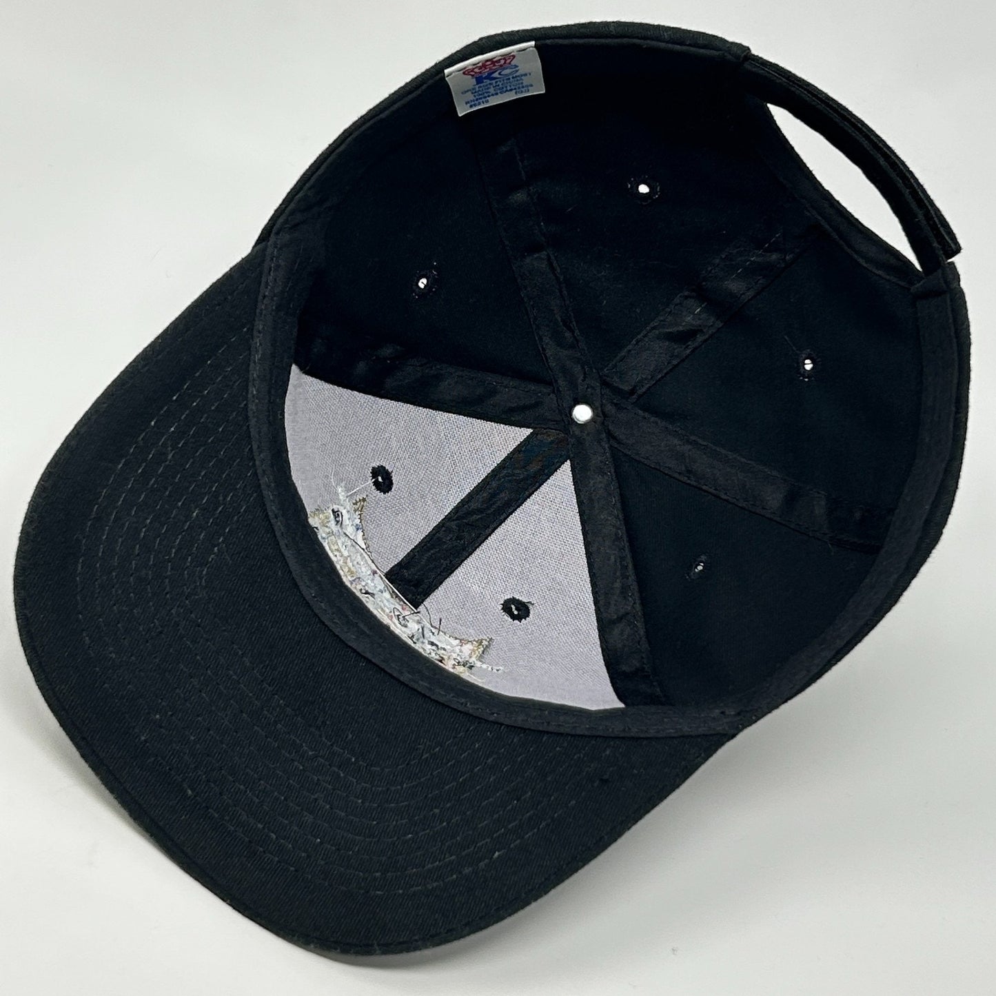 Vintage 90s AJ Foyt Enterprises Coyote Hat Baseball Cap Indy 500 Strapback Black