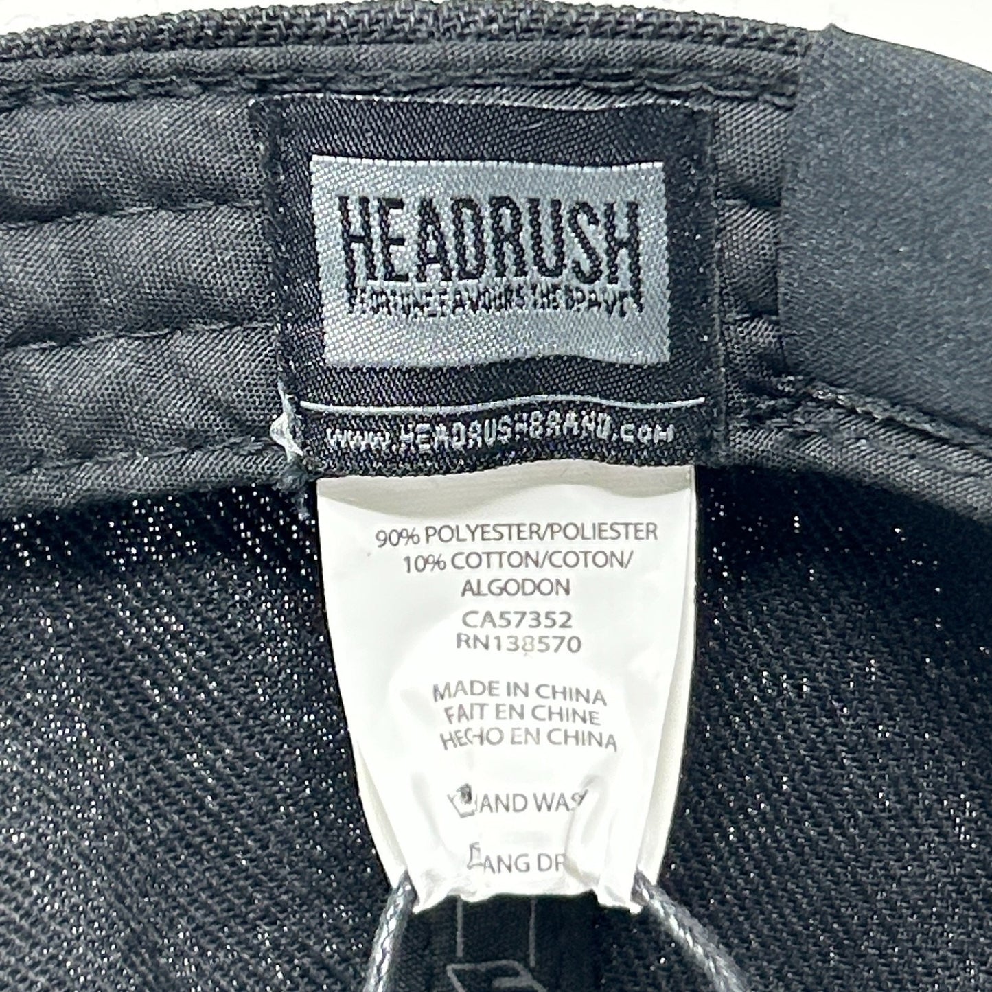 Headrush Brand Fortune Favors the Brave Hat Baseball Cap MMA Snapback Black - Neon Vintage
