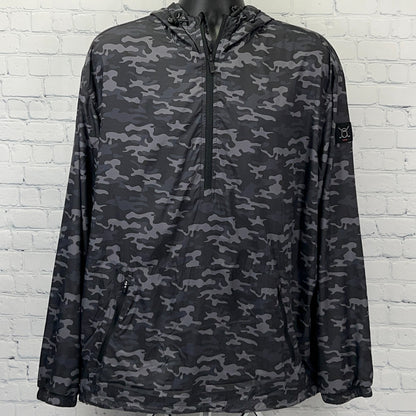 GHOSTGOLF Camouflage Windbreaker Hooded Jacket XXL 2XL Black Ghost Golf Golfer