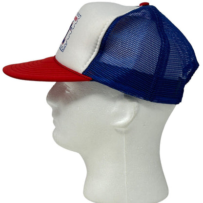 Postal Workers Do It All Night Long Trucker Hat Vintage 90s Blue Baseball Cap