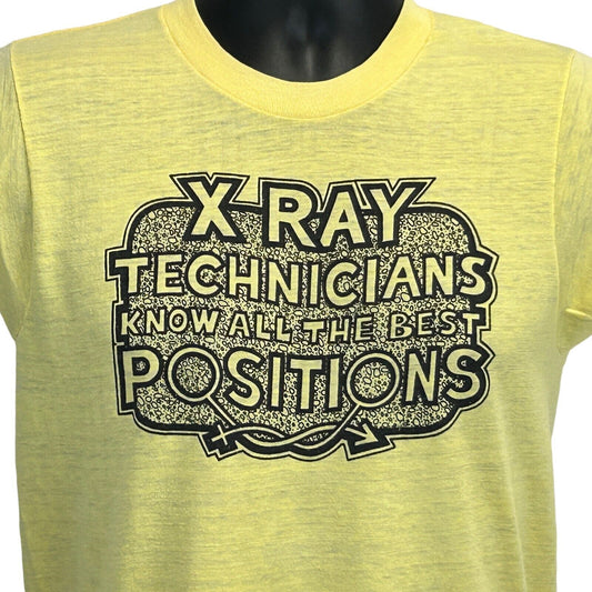 X-Ray Technicians Know All the Positions Vintage 70s T Shirt XS Radiographers