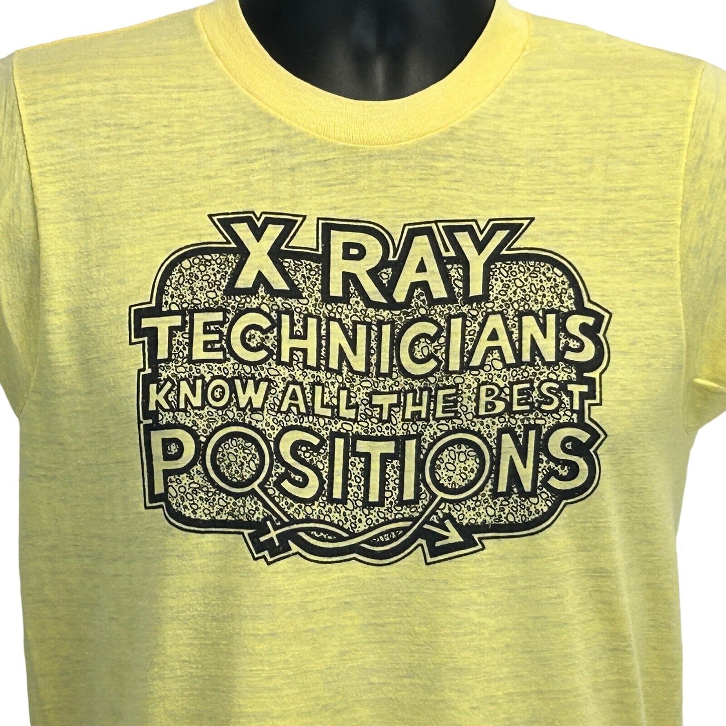 X-Ray Technicians Know All the Positions Vintage 70s T Shirt XS Radiographers