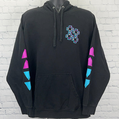WWE UpUpDownDown Hoodie XXL 2XL Black Xavier Woods Austin Creed Wrestling Gaming