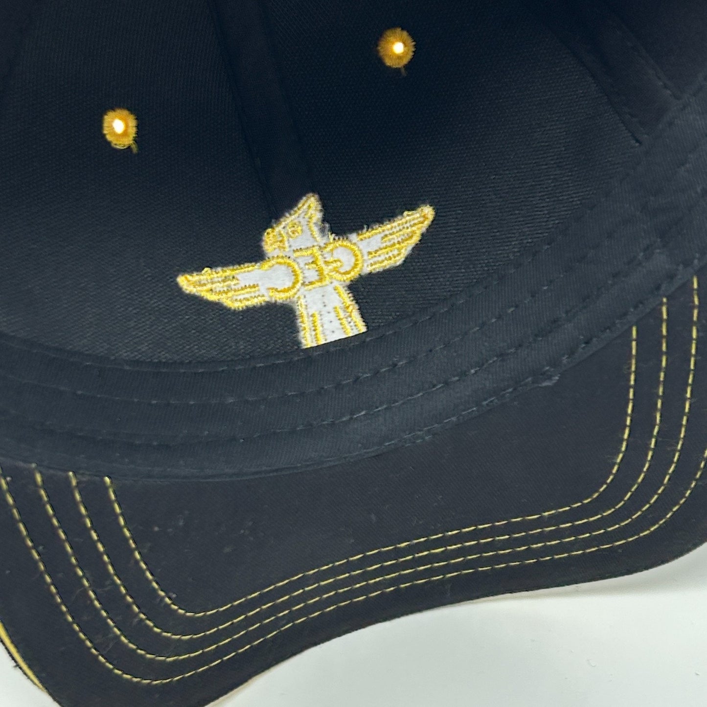 GEC Gold Eagle Coop Hat Baseball Cap Farming Farmer Agriculture Strapback Black