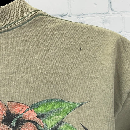 Distressed Vintage 90s More Core Division MCD T Shirt Surfer USA Green M Medium
