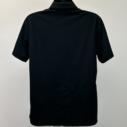 Las Vegas Raiders Polo Shirt Black NFL Short Sleeve Nike Dri Fit Mens L Large