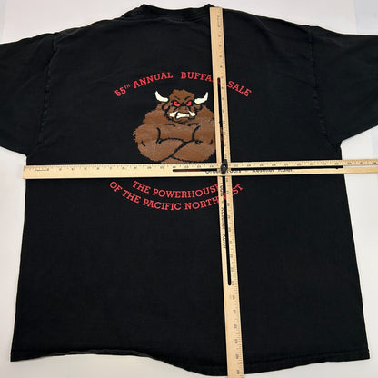 Manheim Seattle Buffalo Sale T Shirt Mens 2XL XXL Black Short Sleeve Graphic Tee