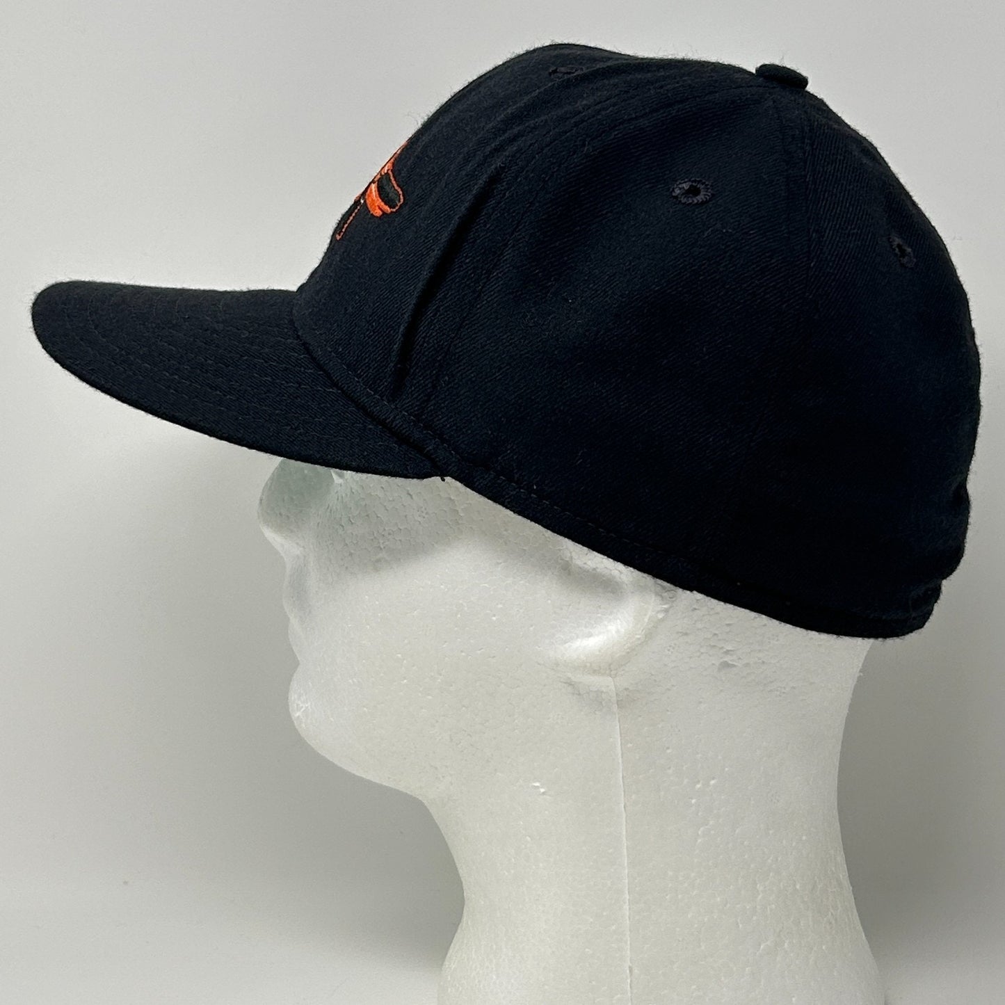 Vintage 90s Baltimore Orioles Hat Baseball Cap New Era USA Black Fitted 7 1/4