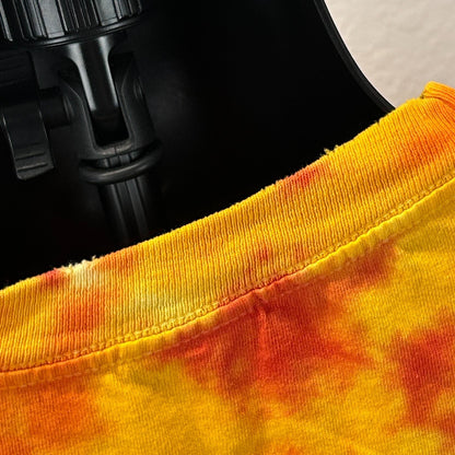 Vintage Joes Crab Shack T Shirt Mens L Large Orange 90s Peace Love and Crabs USA