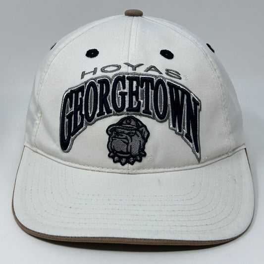 Georgetown University Hoyas Hat Baseball Cap Top of the World Strapback White
