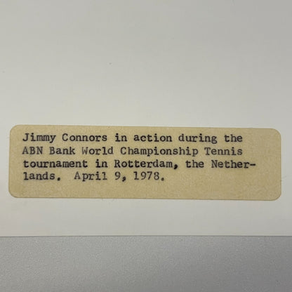 1978 Jimmy Connors Stan Smith WCT Tennis Original Press Photos Lot 6 Rotterdam