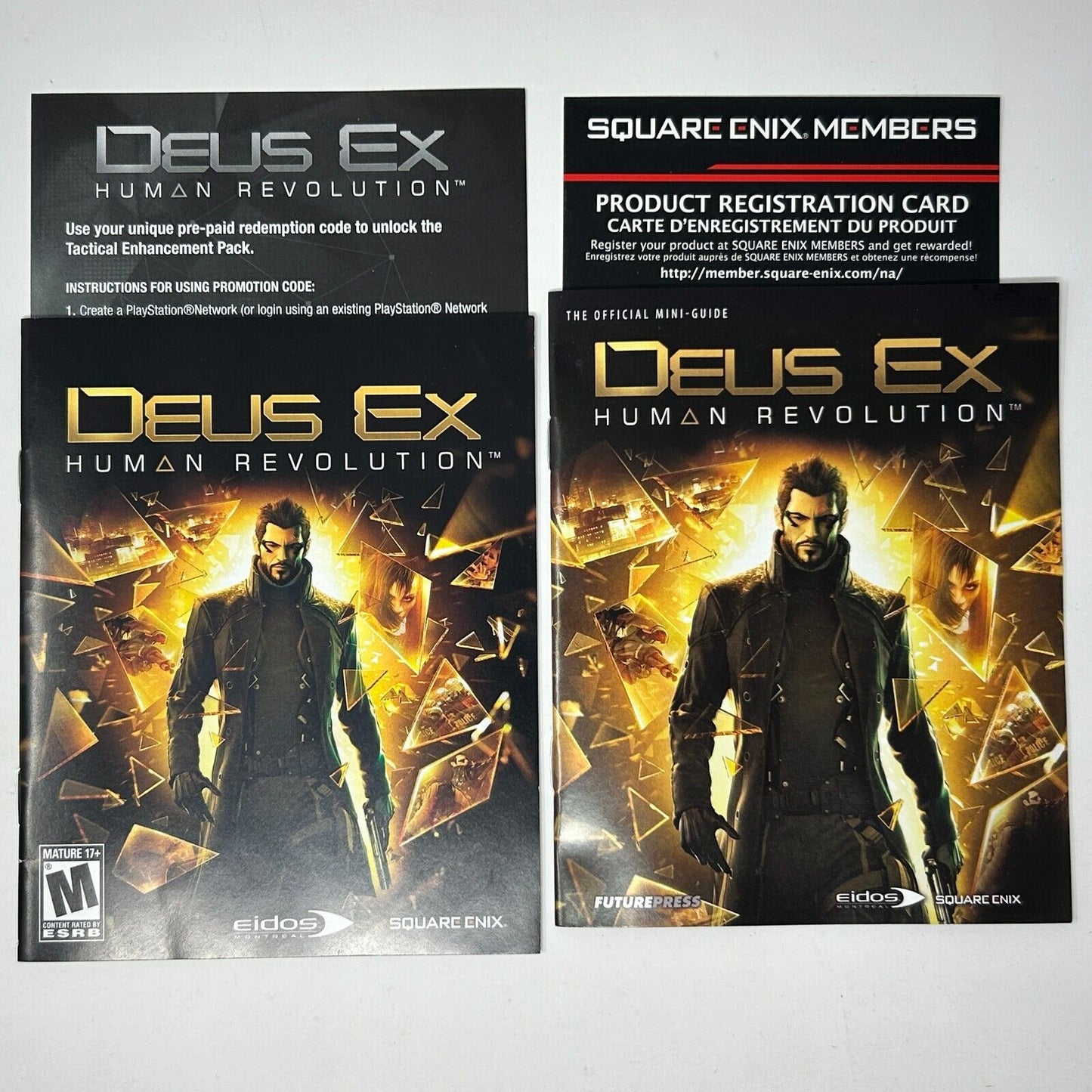 Lot of 2 PS3 Video Games Deus Ex Human Revolution & Assassins Creed Brotherhood