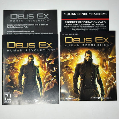Lot of 2 PS3 Video Games Deus Ex Human Revolution & Assassins Creed Brotherhood