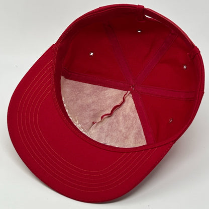 Vintage 80s NBC Sports Hat Baseball Cap K-Products Made In USA Snapback Red