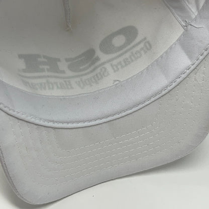 Vintage OSH Orchard Supply Hardware Hat Baseball Cap Rope Corded Snapback White