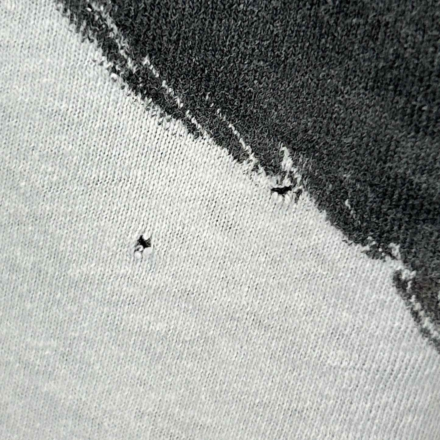 Vintage 80s Distressed Giant Panda Bear T Shirt Hand Painted White Tee S Small