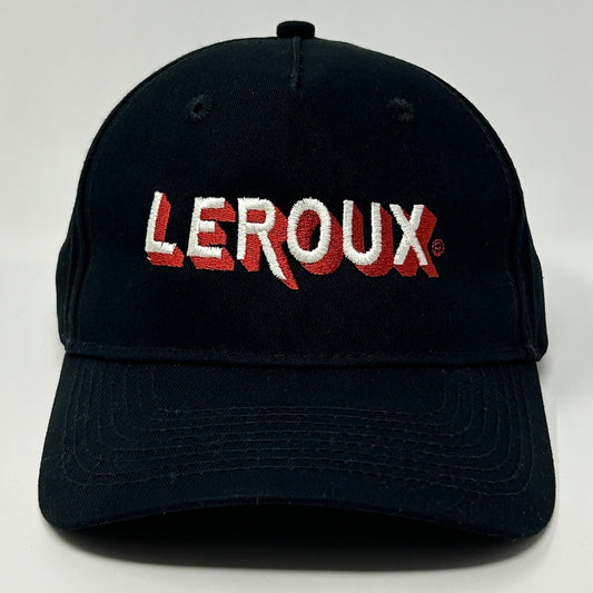 Leroux Hat Baseball Cap Black Brandy Liquor Liqueur Schnapps Alcohol Strapback