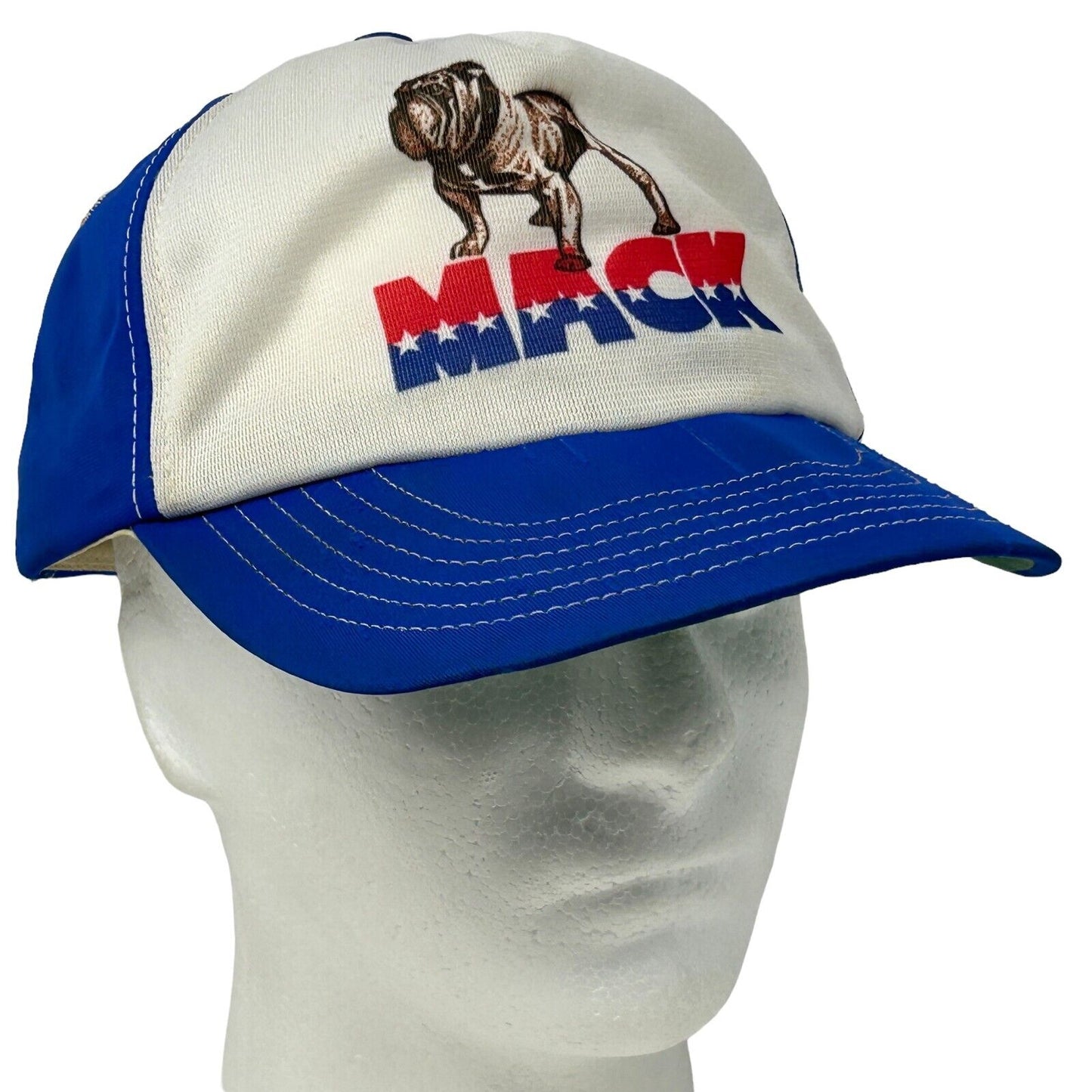 Gorra de béisbol Mack Trucks Vintage 80s, Big Rigs, semifabricada en EE. UU., color azul