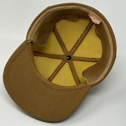 Vintage 80s Duck Hunting Hat Baseball Cap Ear Flap Hunter Brown XL X-Large