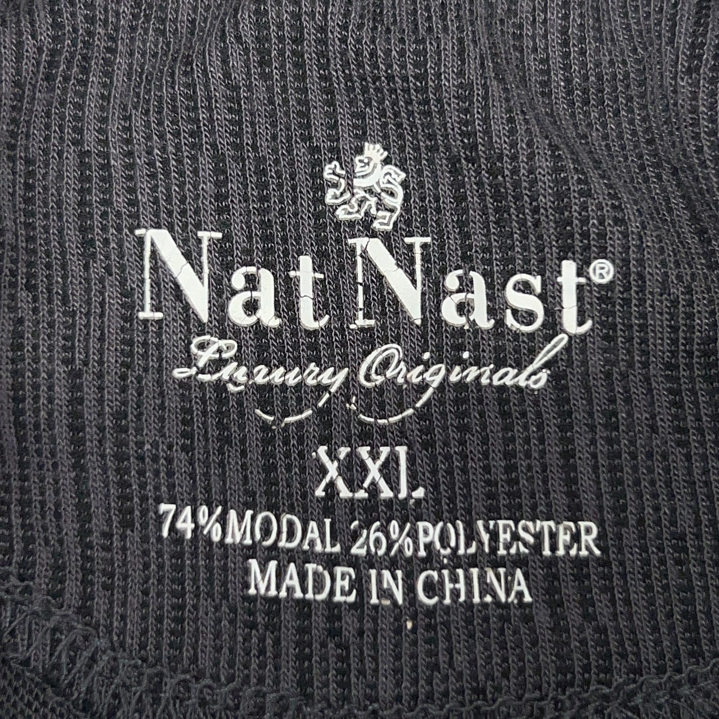 Nat Nast Luxury Originals Polo Shirt Short Sleeve Gray Mens 2XL XXL