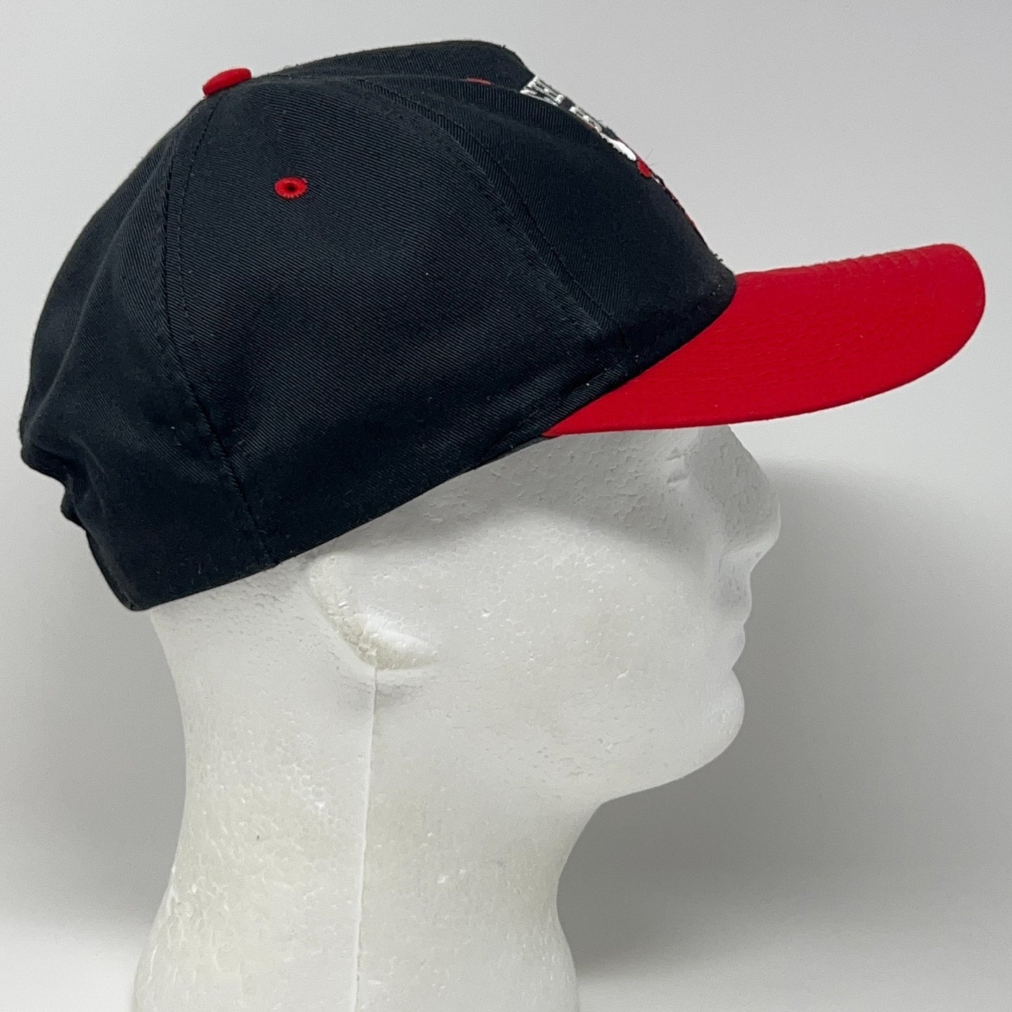 Vintage 90s Chicago Bulls Hat Baseball Cap NBA Basketball Logo 7 Snapback Black