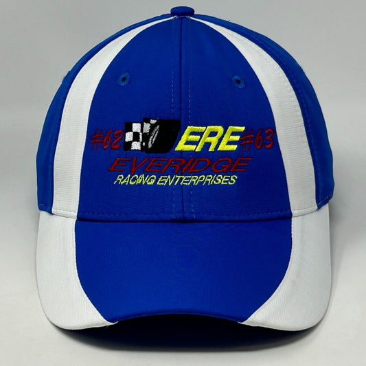 Cassten Everidge Auto Racing Enterprises Hat Cap Blue ERE Motorsports Strapback - Neon Vintage