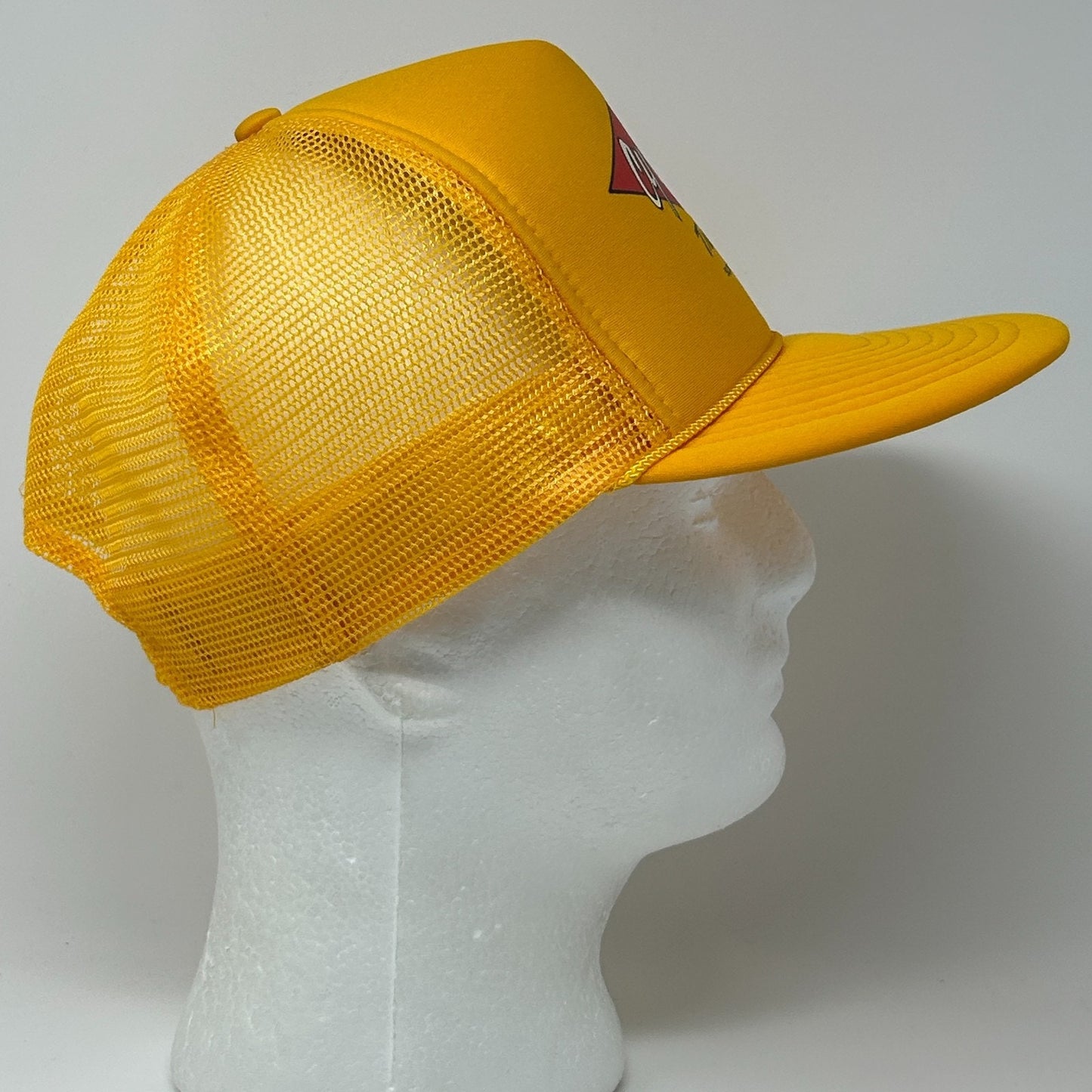 Vintage 90s Cy Camp Trucking Trucker Hat Baseball Cap Sonoma Yellow Snapback