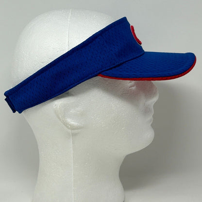 Gorra con visera de los Chicago Cubs con correa trasera azul, camiseta de béisbol de la MLB, malla