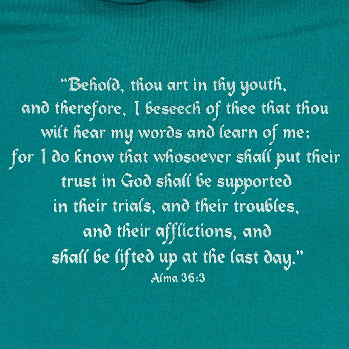 Vintage 90s Tule Springs Stake Youth Conference T Shirt Mormon LDS Green L Large