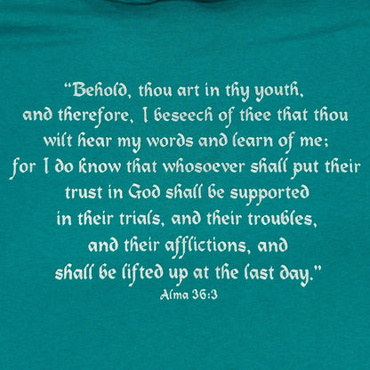 Vintage 90s Tule Springs Stake Youth Conference T Shirt Mormon LDS Green L Large