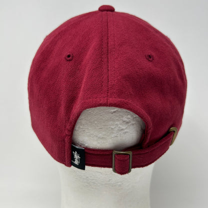 Stussy SS Logo Hat Baseball Cap Surfer Surfing Streetwear Skater Strapback Red