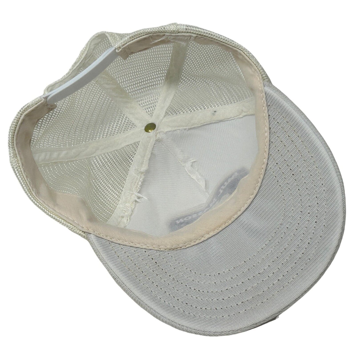 Paul Masson Brandy Vintage 80s Trucker Hat White Mesh Snapback Baseball Cap