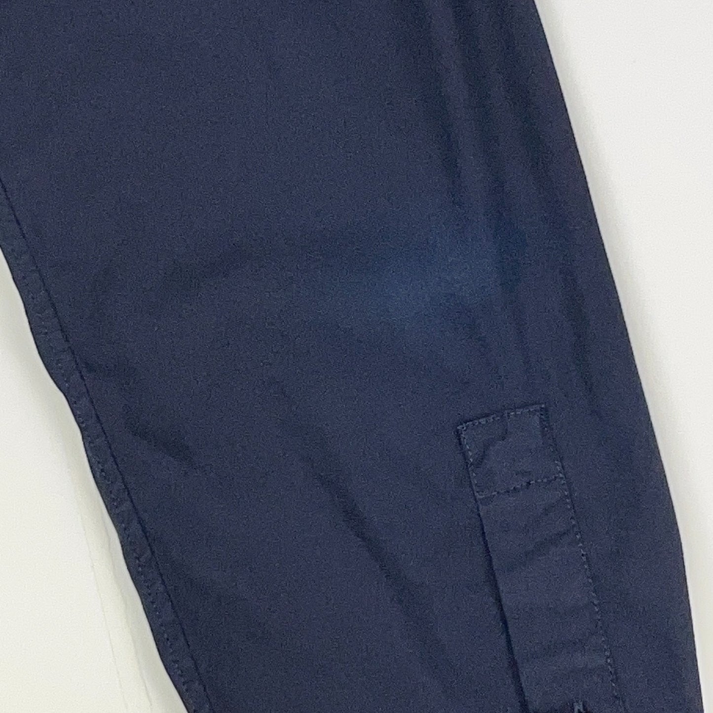 Vince Button Front Shirt Button Up Long Sleeve Stretch Navy Blue Mens M Medium