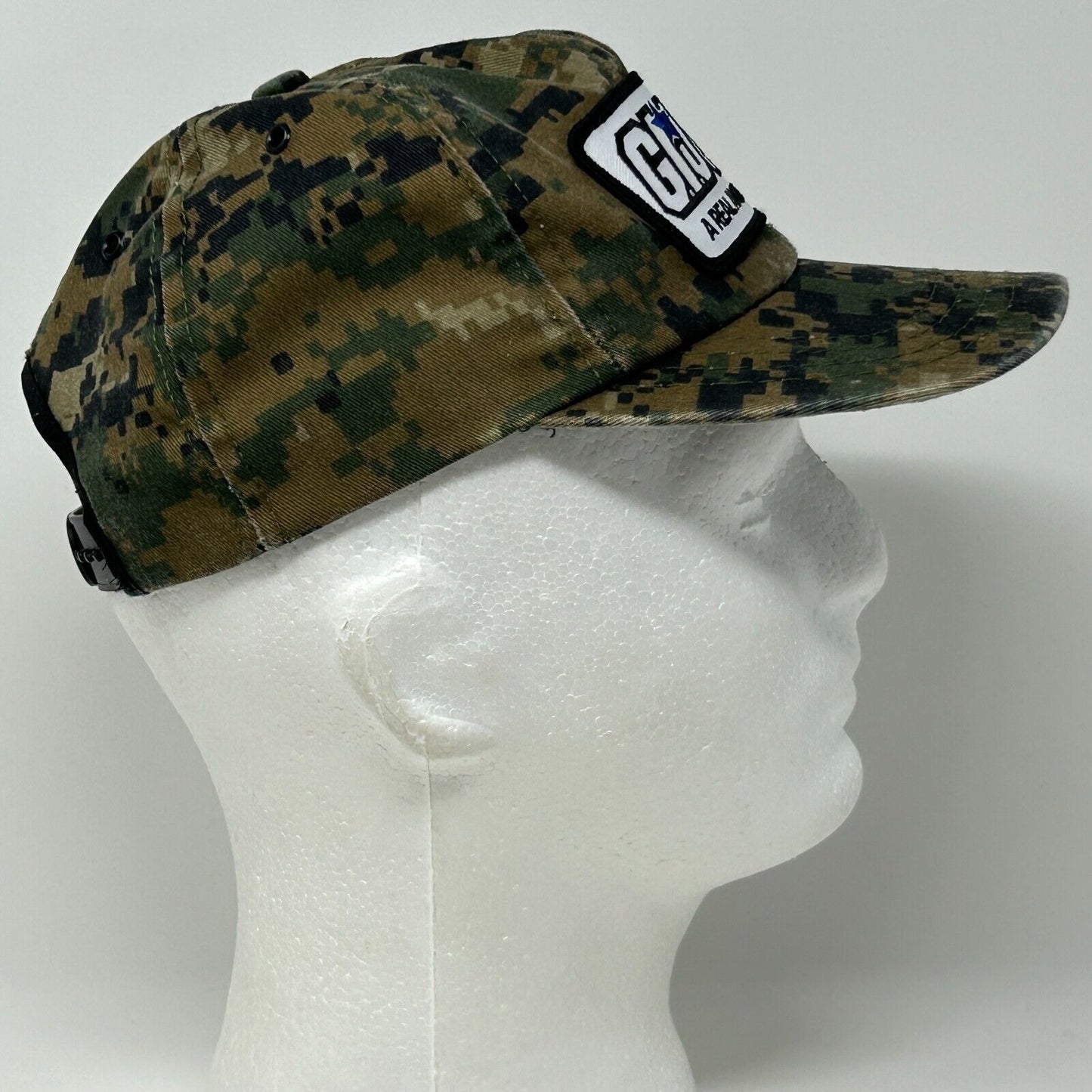 复古 GI Joe Camo 青年棒球帽 绿色数码迷彩 Snapback