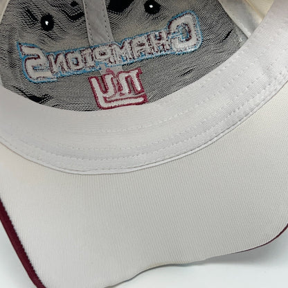 New York Giants Super Bowl XLII Hat Baseball Cap Reebok White Flex Fitted OSFA