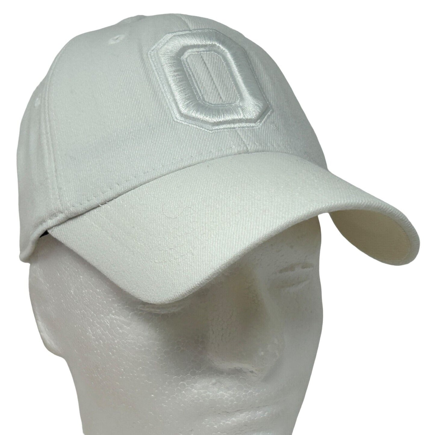 Ohio State Buckeyes Baseball Hat Cap White One Fit Flex Fitted OSU University