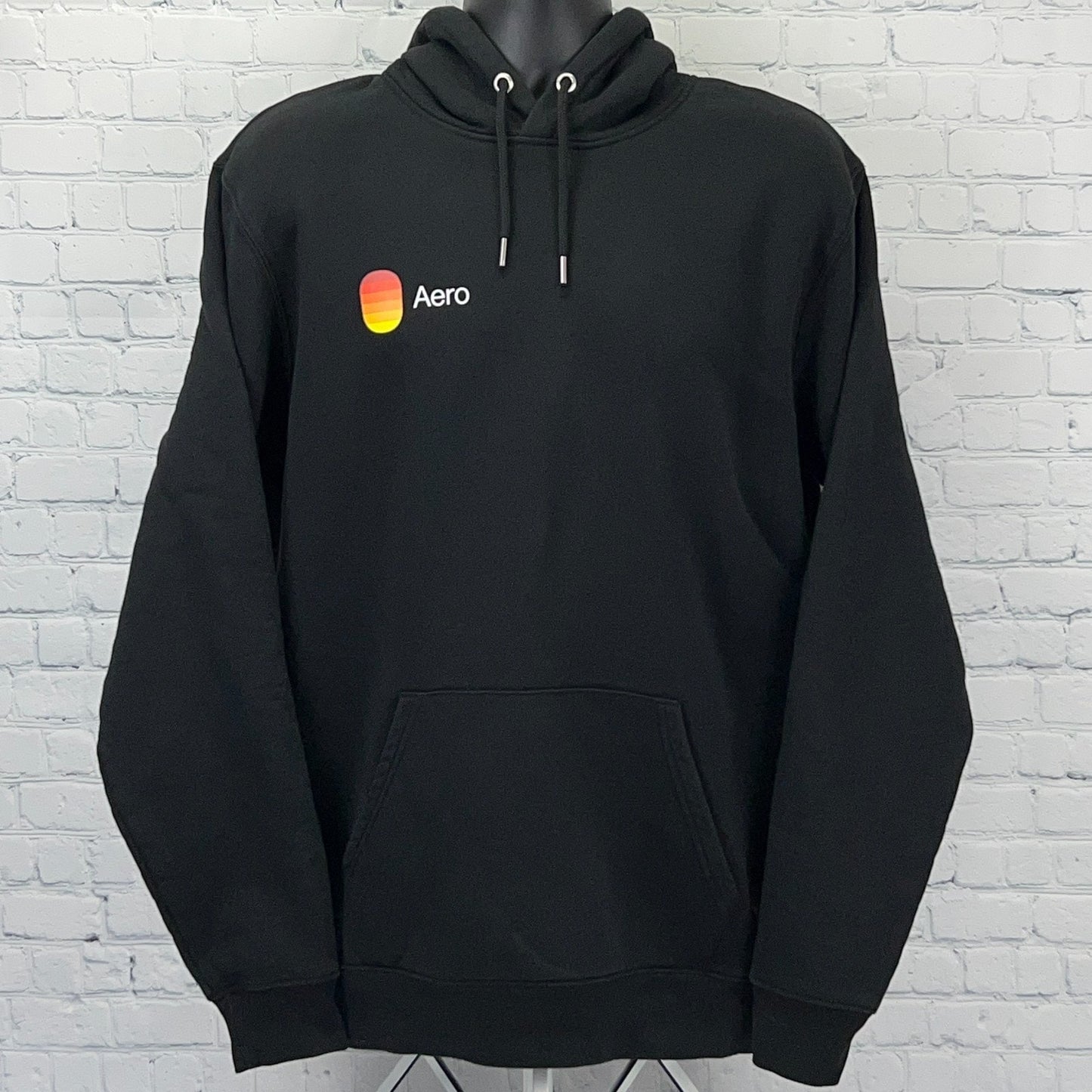 Aero Jet Airline Hoodie XL X-Large Black Aviation Airplane Stanley Stella Hooded