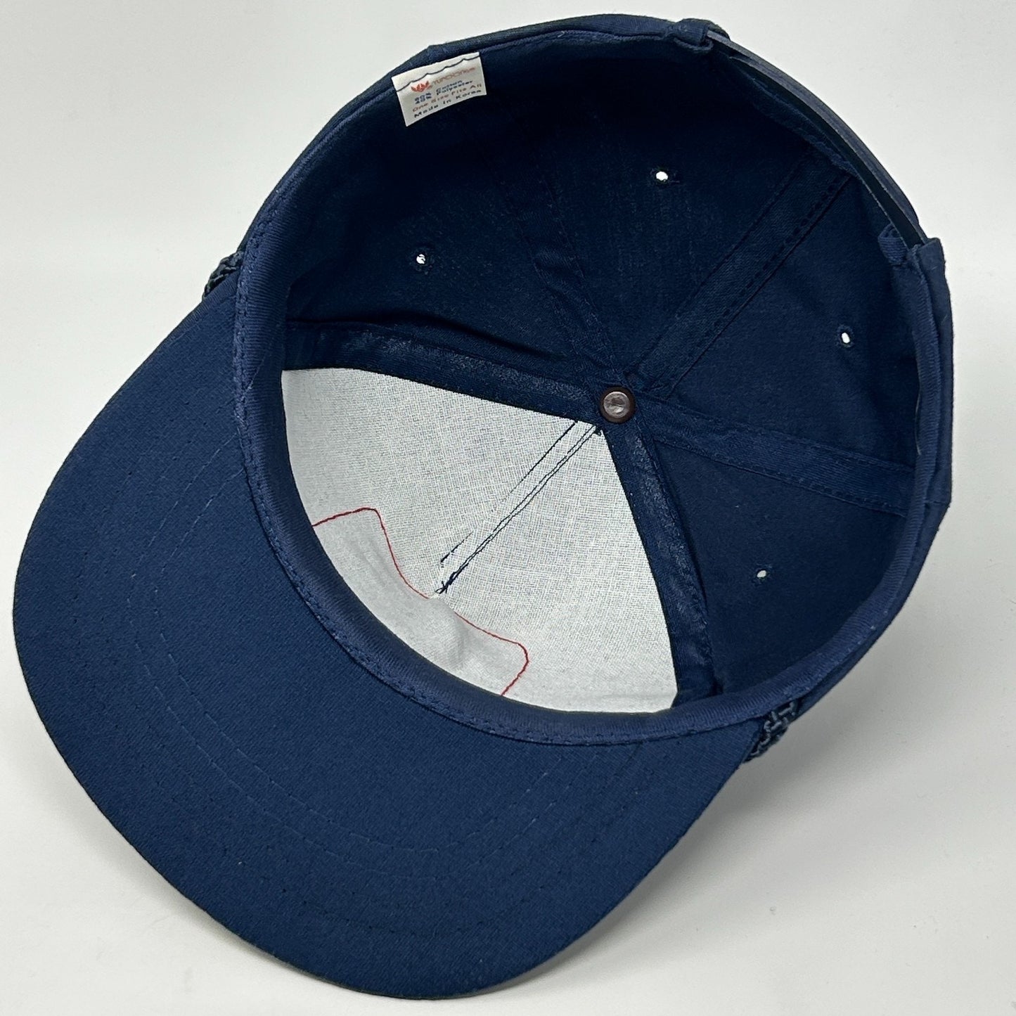 Vintage 80s Graco LineLazer Line Striper Hat Baseball Cap Rope Snapback Blue